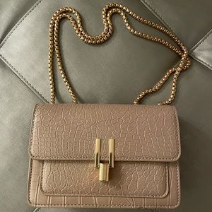 Taupe small handbag